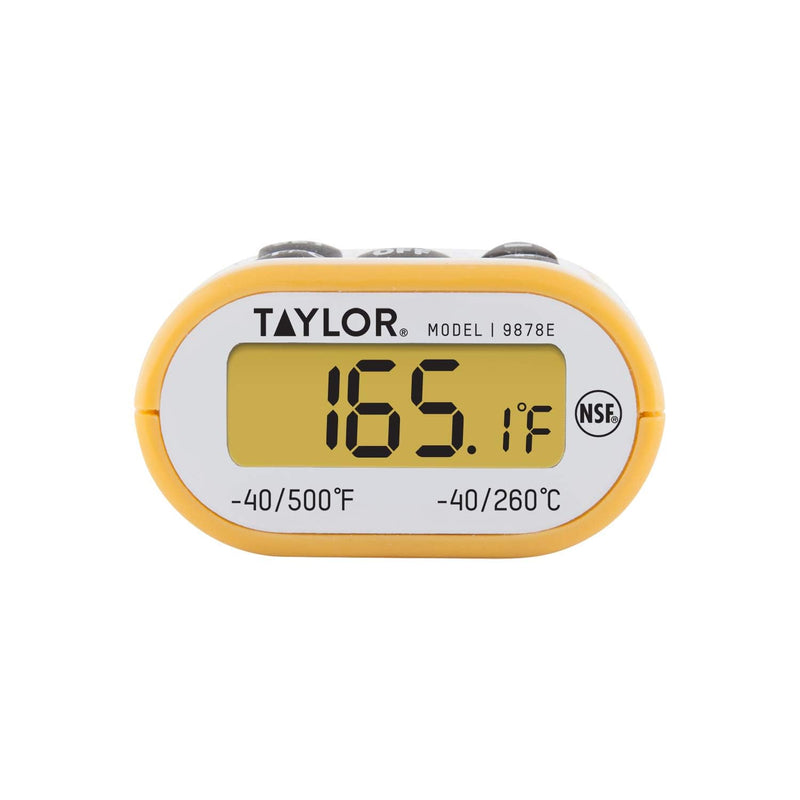 [Australia - AusPower] - Taylor Compact Waterproof Digital Thermometer, 4.5 Inch Stem, Yellow 
