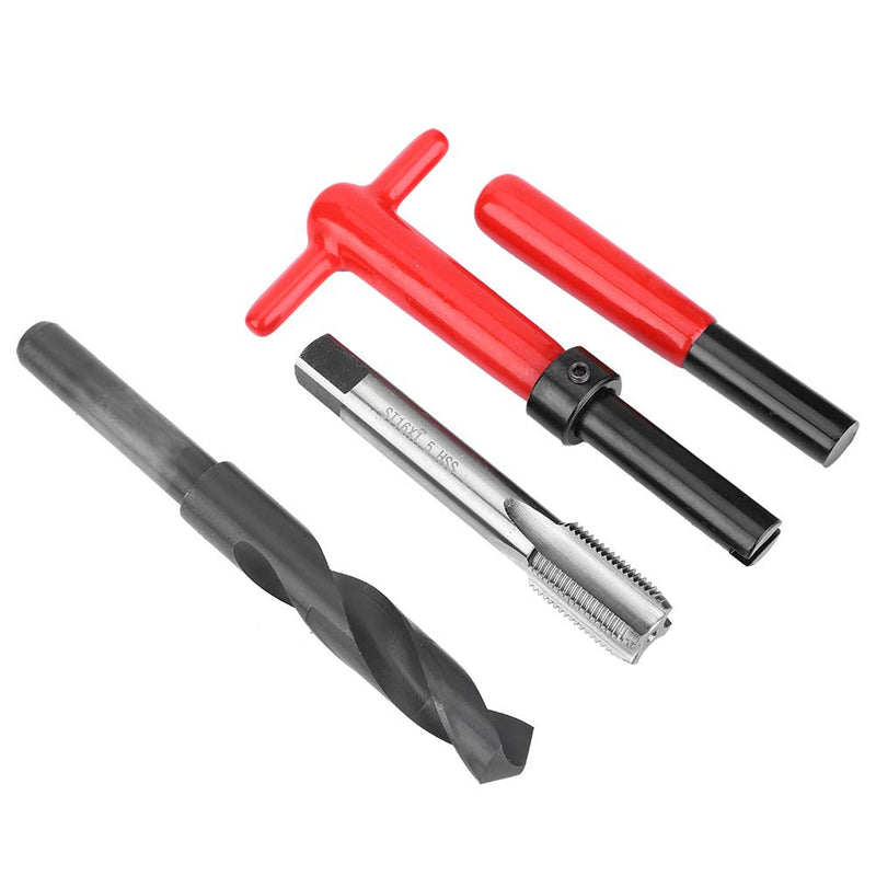 [Australia - AusPower] - 11Pcs M16x1.5 Thread Repair Kit Stainless Steel Drill Helicoil Repair Kit Threaded Reply Tool Kit 