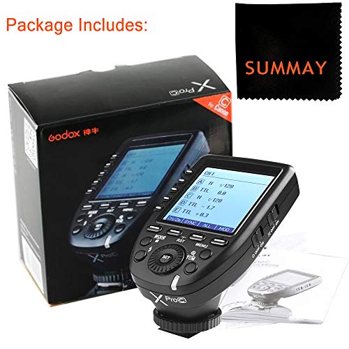 GODOX Xpro-F TTL Flash Trigger Transmitter 1/8000s High Speed Sync TTL Autoflash Built-in Godox X System with LCD Screen for Fuji Fujifilm Camera (XPRO-F)