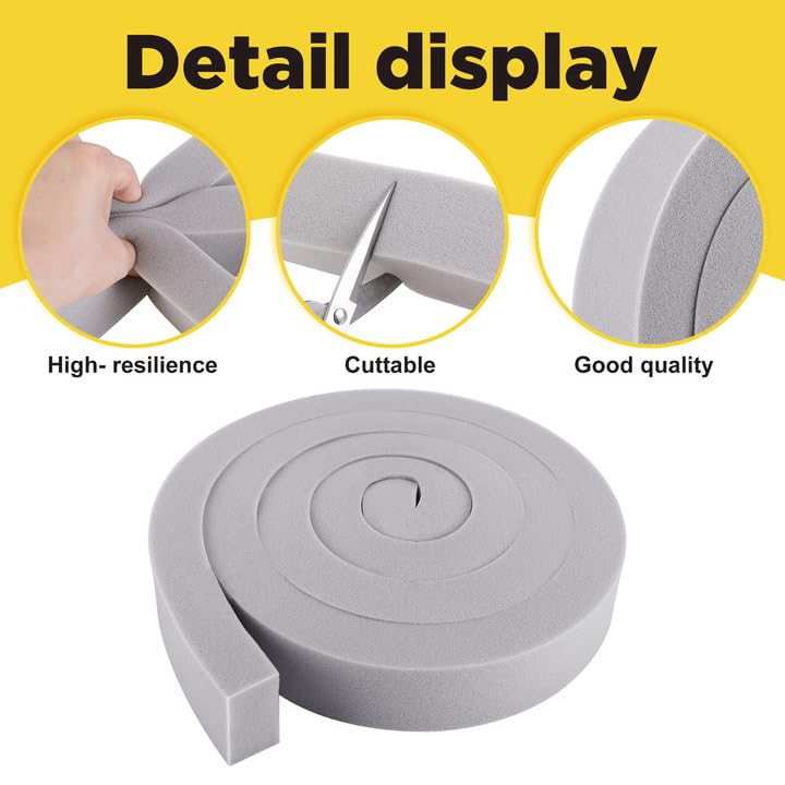 [Australia - AusPower] - moonoom 2 Pcs Foam Air Conditioner Weatherseal Tape-2''x1''x6.5ft Air Conditioner Foam Tape-Non-Adhesive Foam Seal Strip with Glue Point for Air Conditioner Door Window Seal 2''x1''x6.5ft-2pcs 