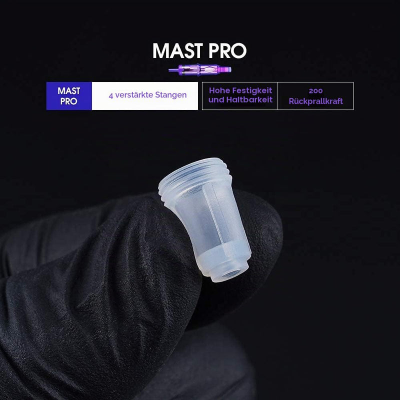 Mast Pro Tattoo Needles Pack of 20 1001RL Bugpin Round Liner Microblading Cartridges Tattoo Needles and Tattoo Machine S-PRO-1001RL