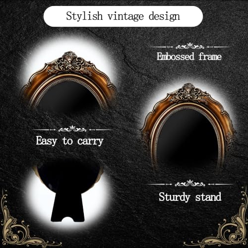 Obsidian Scrying Mirror, Retro Divination Mirror, for Home Decor (C) C