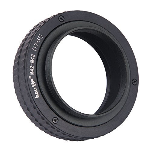 Haoge Macro Focus Adapter with Built-in Helicoid for M42 Lenses to M42 Cameras (17mm-31mm) by Haoge