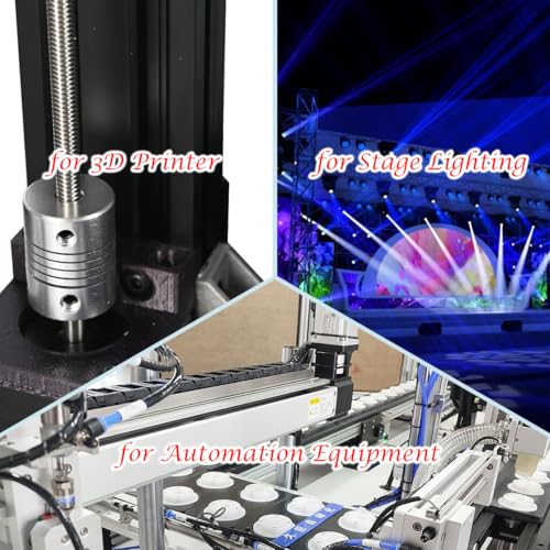 Nema 17 Stepper Motor 42 × 23mm DC 12V 3D Printer Stepper Motor 1.8° with Bracket, 1m 2-Phase 4-Pin Wire Cable, Coupling, for Creality CR-10 10S Ender 3 3D Printer/CNC Extruder/Y-axis