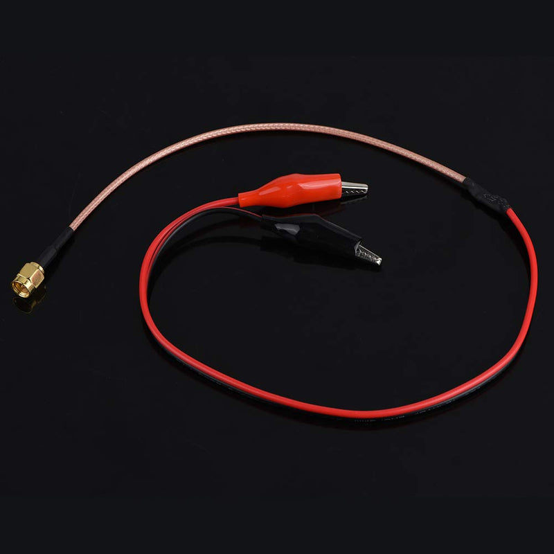 [Australia - AusPower] - Walfront 1PC Radio Frequency RF Connection Coaxial Cable Ended Clips Red and Black Test Wire 52cm 