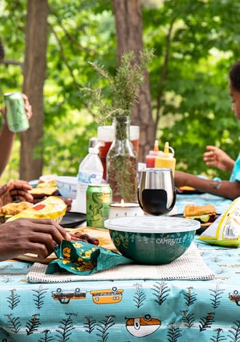 Camco Life is Better at The Campsite Wine Tumbler | Heavy Duty Double Wall Vacuum Insulation | Crafted of 18/8 Stainless Steel | Features Removable Black Stems | 2-Pk, 8-oz/Each (53485)