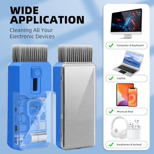 Keyboard Cleaner & Laptop Cleaning Kit, All-in-1 for Computer PC, SkyBlue