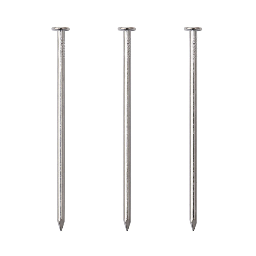 60pcs Hardware Nails, 3 Inches Nickel Plated Hanging Nails, Wall Nails for Hanging, Wood Nails, Long Nails (3 in) 3 In 60