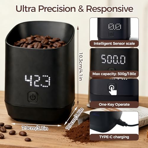 Digital Coffee Scale with LED Display Coffee Bean Weight Scale
