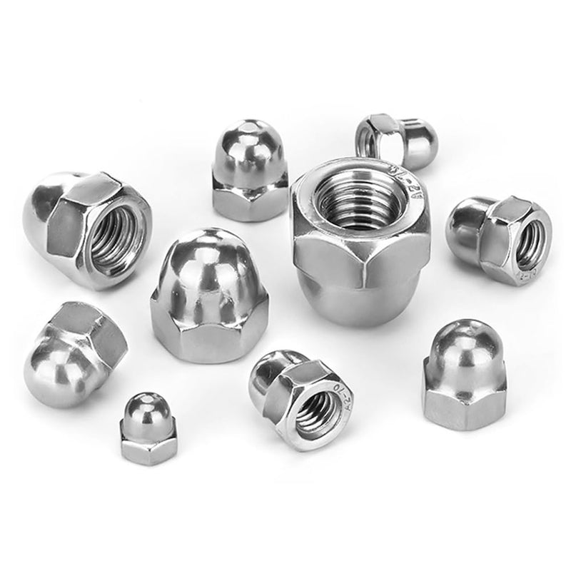 [Australia - AusPower] - M4 Acorn Cap Nuts, M4x0.7mm Dome Head Hex Nuts,18-8 Stainless Steel Hardware Nuts,Bright Finish, Full Thead Coverage,Quantity 100Pcs M4x0.7mm(100pcs) 