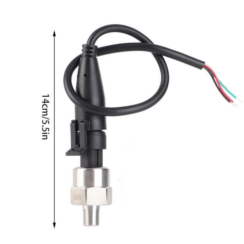 [Australia - AusPower] - 0.5-4.5V Output Stainless Steel Pressure Transducer Sender,1/8NPT SS Pressure Sensor with Connector Oil Pressure Sensor for Oil Fuel Air Water (30PSI) 30PSI 