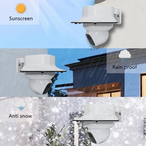 2 Pack Sun Rain Shade Cover Compatible with Eufy SoloCam S340/E42/E30 2 Pack