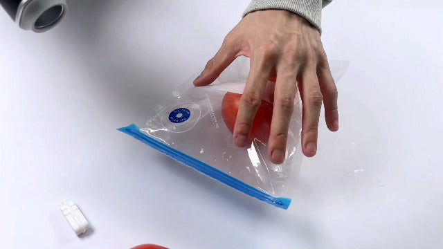 Handheld Vacuum Sealer for Food, Rechargeable Vacuum Pump with 5 Bags Black