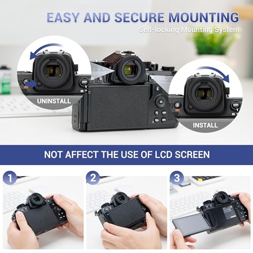 DK-33 Soft Rubber Eye Cup Eyecup Eyepiece Viewfinder Extender for Nikon Z8 Z9 Zf Cameras, Replace Nikon DK-33 Eyecup