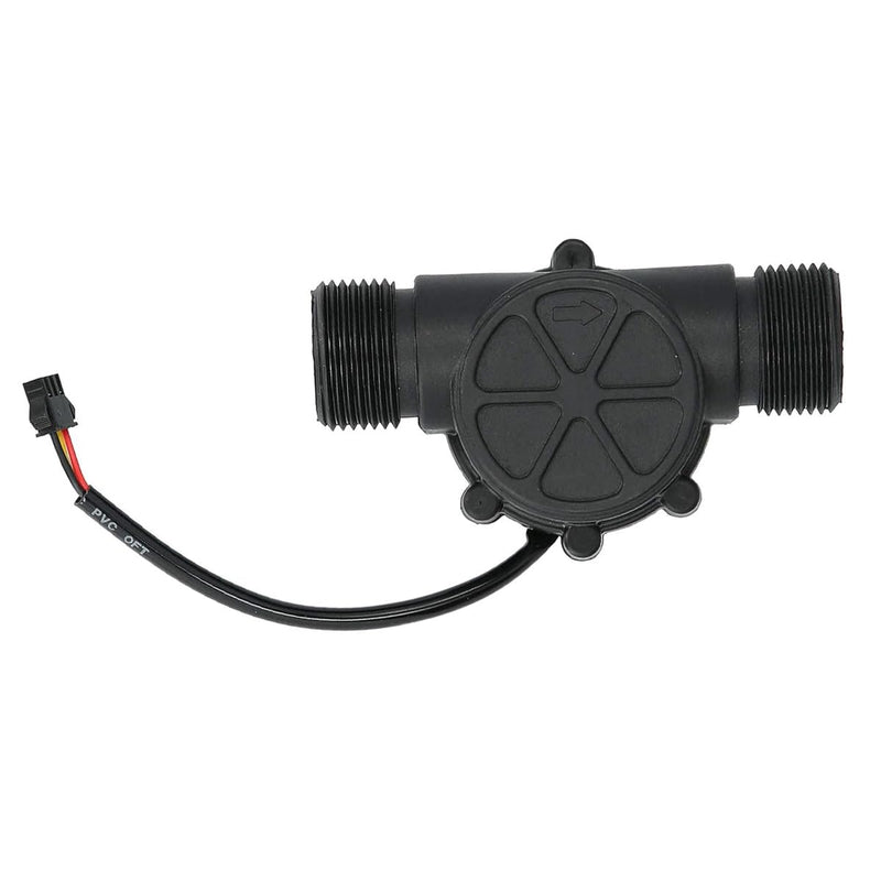 Water Flow Sensor, Fluid Measurement Hall Meter Flow Meter G 1 Inch Male Thread DC 3.5-24 V 2-100 L/min for Swimming Pool