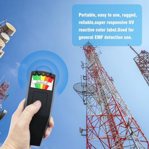 K2 EMF Meter Handheld Electromagnetic Radiation Detector 5 LED Ghost Hunting Detector EMF Magnetic Field Monitor for Office Home Ghost Hunting 50Hz-20000Hz Black