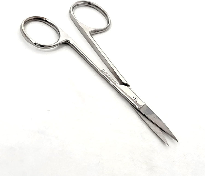 [Australia - AusPower] - A2Z-IRS01 Stainless Steel Iris Dissecting Scissors 4.5", Straight, Fine Point Silver 