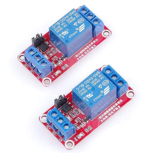 Hailege 2 x 5 V single-channel relay module relay switch with OPTO insulation, high low level trigger