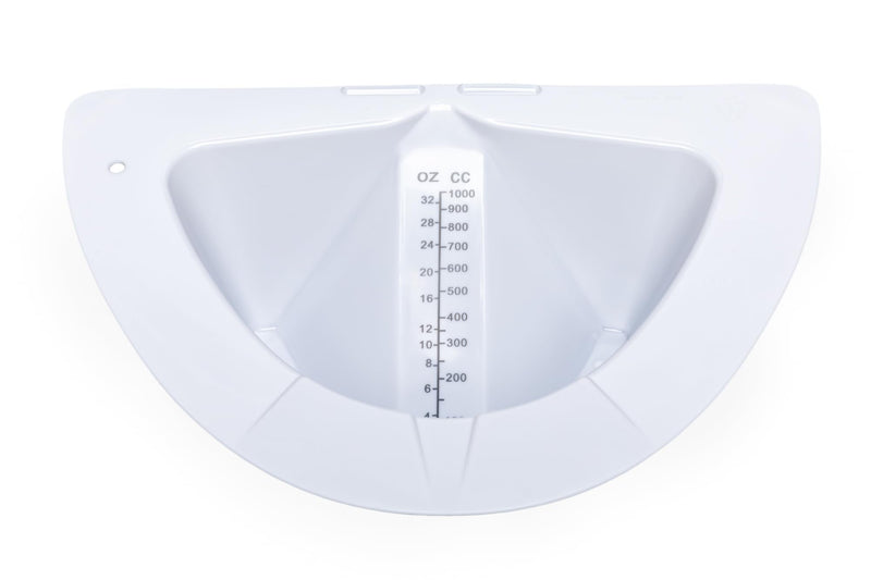 [Australia - AusPower] - Graduated Specimen Collector Pans 32oz - Urine Measuring Container, Smooth High Gloss, Transparent, Pour Spout, Flat Bottom, Durable for Healthcare & Home Use (2, 32oz) 2 