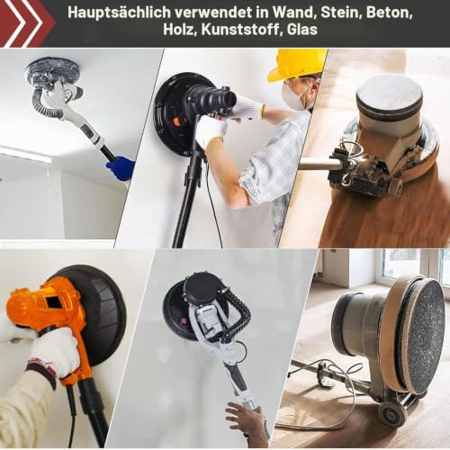 Stebruam Pack of 30 Sandpaper 225 mm Velcro 10 Holes Grit P40 | Sanding discs, drywall sander, sanding giraffe long-neck sander, sanding giraffe