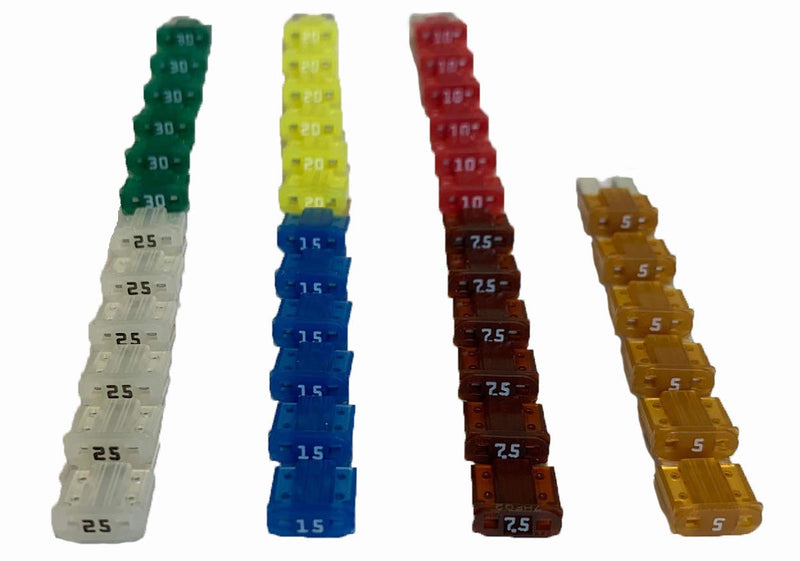 [Australia - AusPower] - Truck Upfitters 250 pc Assorted Automotive Blade Fuse Kit for Cars, Trucks, RVs, Trailers, and SUVs. Compatible with 6 Most Common Blade Fuses, incl Maxi, Medium, Mini, Lo-Pro Mini, Micro2 & Micro3 