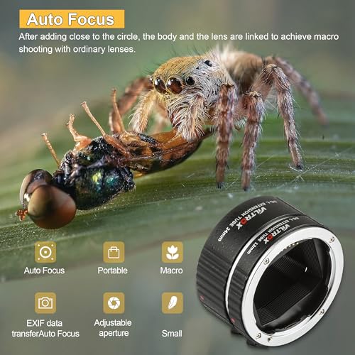 VILTROX DG-L Automatic Macro Extension Tube Set Auto-Focus Extender Tube Adapter Ring 12mm,24mm Support TTL and AE for Leica L