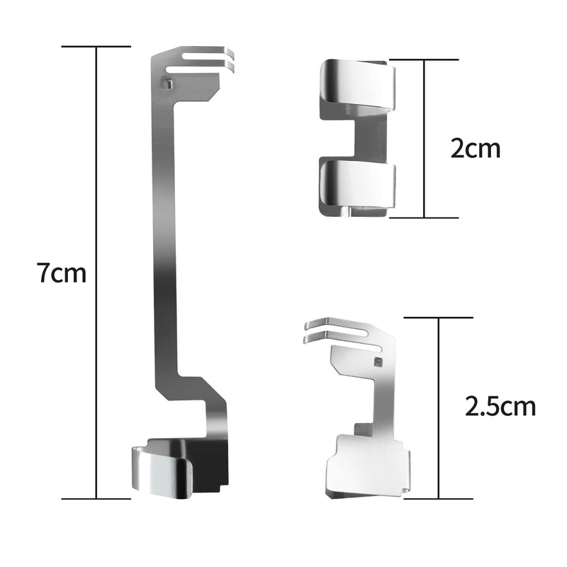 [Australia - AusPower] - Battery Compartment Contact Piece Compatible with FLUKE 187 Multimeter Battery Contact Plate Replacement Parts (Silver) silver 