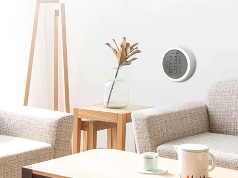 [Australia - AusPower] - Sone Smart One Zigbee Temperature Sensor with Display - Temperature & Humidity Sensor Zigbee 3.0 - LCD Thermometer & Hygrometer - Compatible with TUYA/Smart Life - with Alarm & XLSX Export 