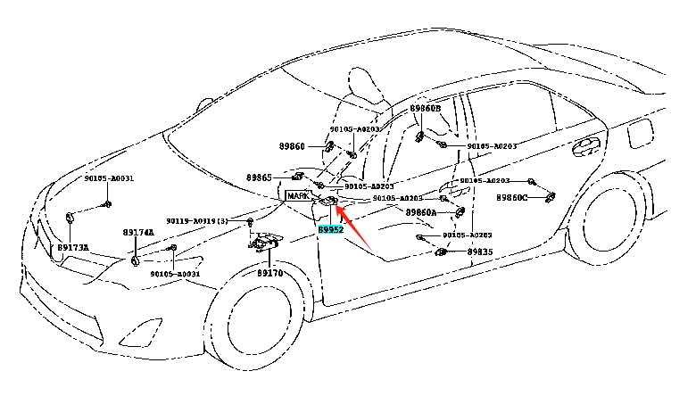 [Australia - AusPower] - 89952-06011 89952-06010 Occupant Seat Sensor for:Corolla,Camry/Hybrid,Avalon 