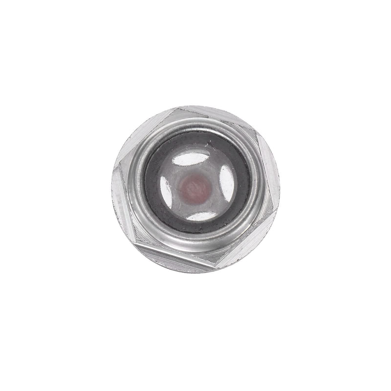 [Australia - AusPower] - uxcell Air Compressor Oil Level Gauge Sight Glass M16x1.5mm Male Threaded Aluminum Glass Liquid Indicator Sight Window 5Pcs 