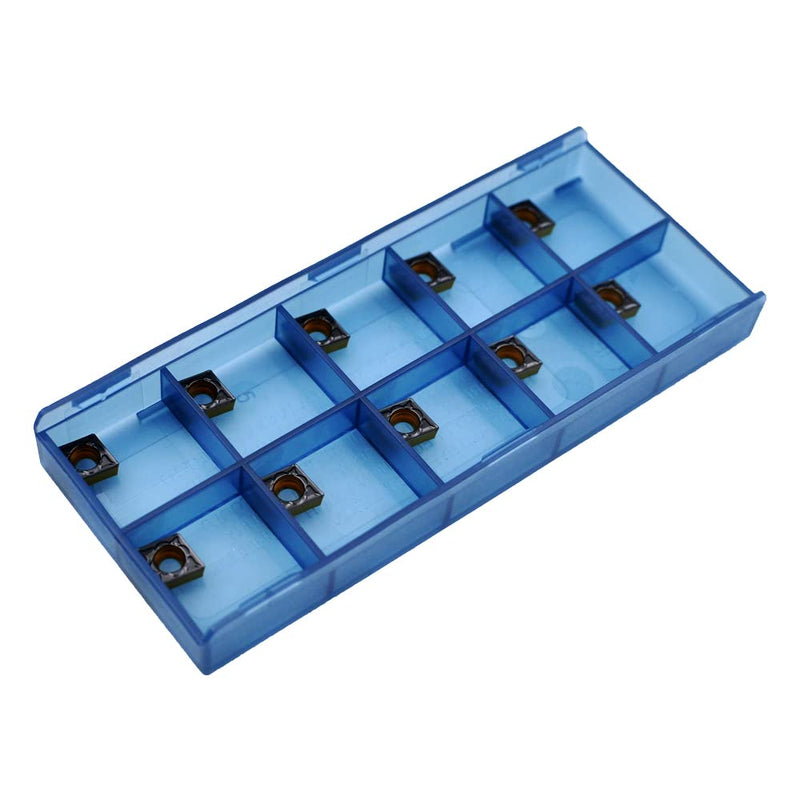 [Australia - AusPower] - CNC Carbide Inserts CCMT21.51 / CCMT060204-MD for Metal Cutting steel, Semi-Finishing chipbreaker for Turning Cutter, 10 PCS. 