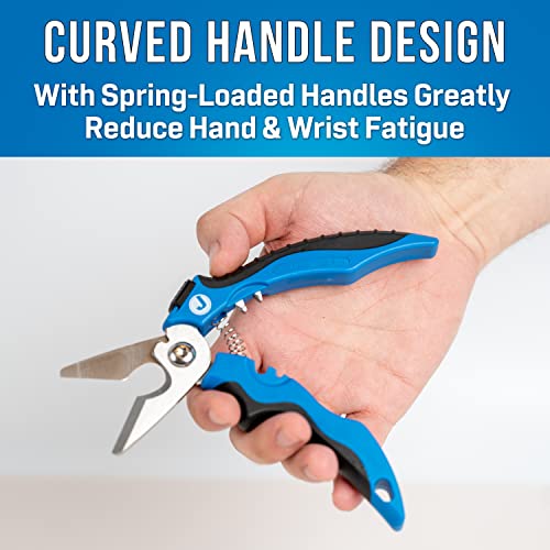 Jonard Tools KWC-700 7-inch multi-function Kevlar and wire cable cutting shears