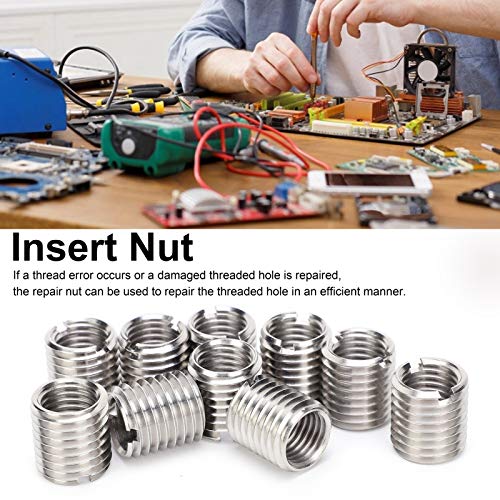 Eujgoov 10-piece M16 female to M20 male thread insert nuts, metal fastening conversion repair sleeves