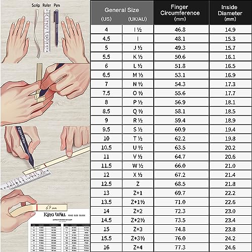 King Will 8mm Prayer Cross Ring Basic/Spinner Stainless Steel Ring Gold Silver Wedding Band Bible Engraved Rings High Polished P 1/2(56.97mm) Stainless Spinner B - Silver & Black Hammered Edge