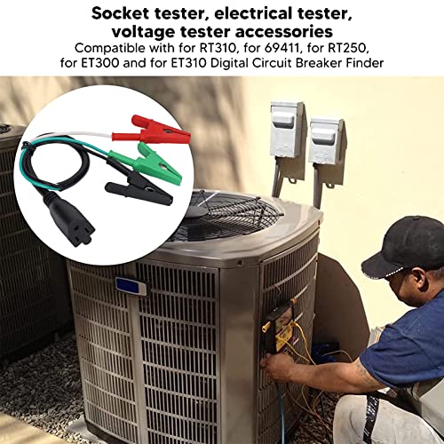 [Australia - AusPower] - Garosa HVAC Adaptor Cord Clip Stable PVC Adaptor Cord with Test Pen AC Tool to Measure and Equipment for 69522 69411 120V 
