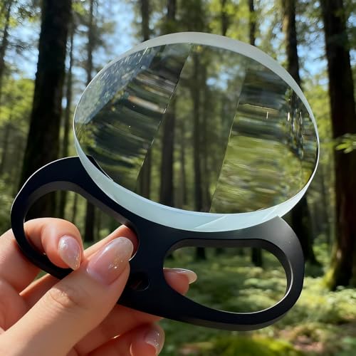 Handheld Diopter Lens Filter Ghost Prism Lens Photography Fractal Foreground Blur for Effect Camera Prism 100mm Handheld Ghost Filter (Circular)