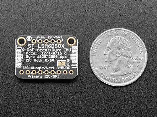 Adafruit LSM6DSOX 6 DoF Accelerometer and Gyroscope (STEMMA QT/Qwiic), 4438