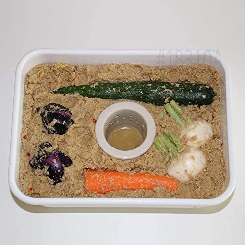 Fuji Hollow NK-201 Enameled Pickles Container, Little Bran Pickled Container, 0.9 gal (2.8 L) Pickled Brunka-pickled Container, 0.7 gal (2.8