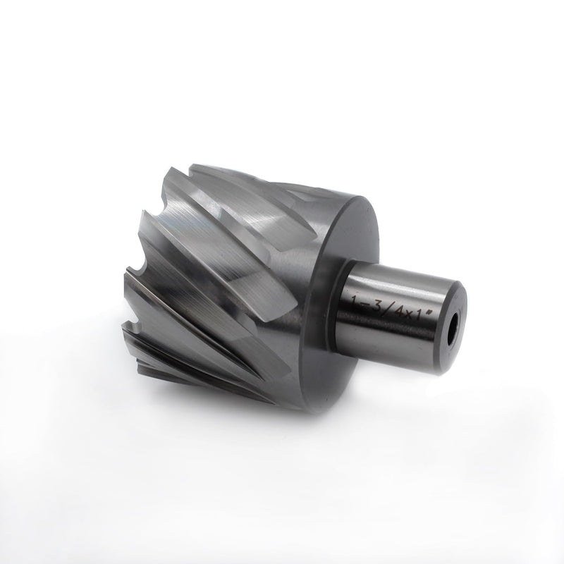 OSCARBIDE 1-3/4"x1 Annular Cutter,1-3/4 inch Cutting Diameter,1 inch Depth of Cut,3/4 inch Weldon Shank 2 Flat Mag Drill Bit with Pilot Pin for Magnetic Drill Press,1 Piece
