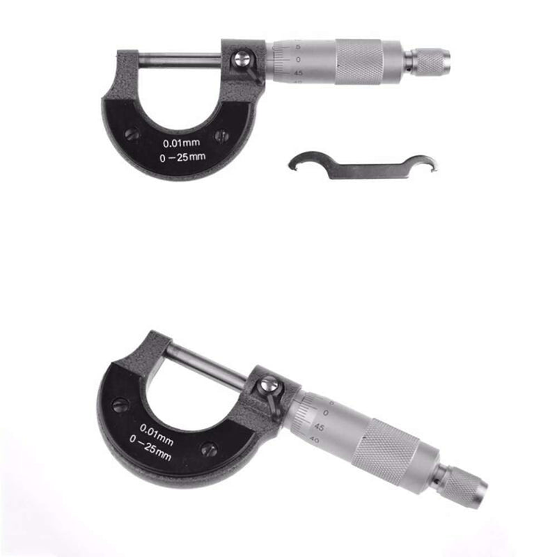 [Australia - AusPower] - Micrometer Digital Outside Micrometer 0-25 mm High Precision Electronic Standard Outside Metric Micrometer Slider Length Measuring Tool for Mechanics 