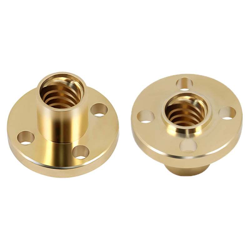[Australia - AusPower] - 4PCS T8 Lead Screw Brass Nut 2mm Pitch 8mm Lead 3D Printer Z-Axis T8 Lead Screw 3D Printer DIY Accessory Used with Motor Machine Tool Guide Screws 