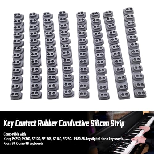 Rubber Key Contact Strip for Korg Kross 88 Krome PX850 PX860 8PCS