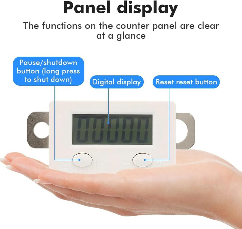 [Australia - AusPower] - DEWIN Digital Counter, 5-Digit 0-99999 Electronic Counter LCD Digital Electronic Counter Punch, Magnetic Induction Counter, Proximity Switch 