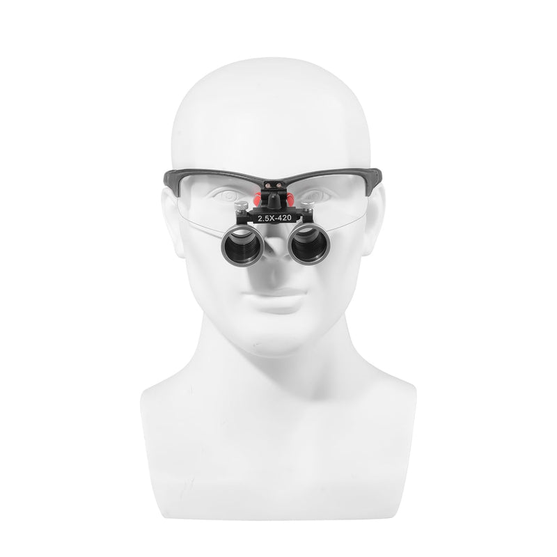 [Australia - AusPower] - Loupes 2.5X 3.5X Magnification Binocular Magnifier Optical Glass Lens (2.5X, Black) 