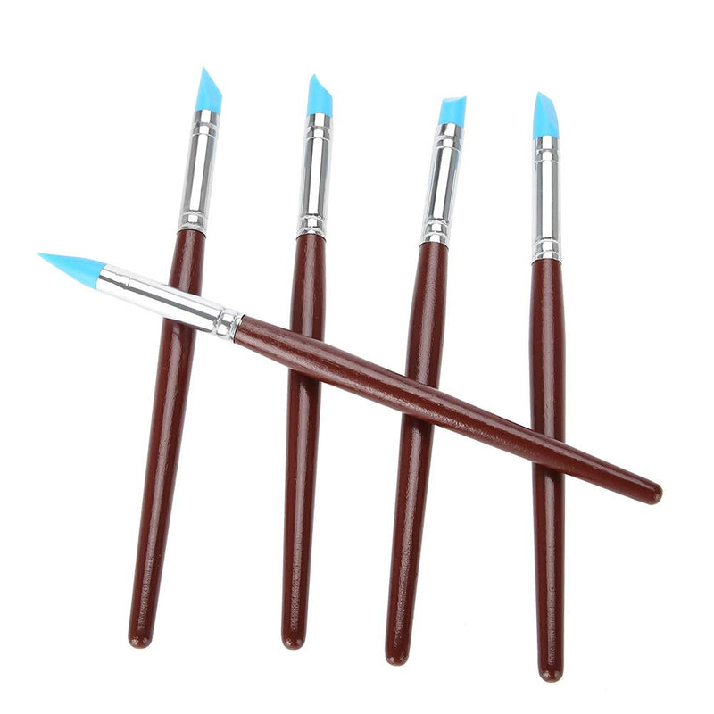 [Australia - AusPower] - wosume Teeth Silicone Brush, Soft Practical Composite Cement Brush, for Teeth Remove Dirt Home Occlusal Surface 