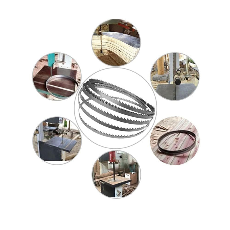 [Australia - AusPower] - Pack of 4 Saw Band Suitable for 8 Inch Band Saws 1400 x 8 x 0.5 mm, 6 Teeth / 25 mm 