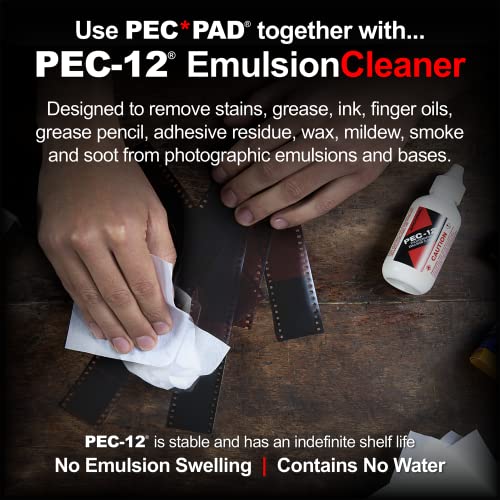 PEC-PAD Lint Free Wipes 4”x4” Non-Abrasive Ultra Soft Cloth for Cleaning Sensitive Surfaces like Camera, Lens, Filters, Film, Scanners, Telescopes, Microscopes, Binoculars. (100 Sheets Per/Pkg) 2-Pack 1 Count (Pack of 2)