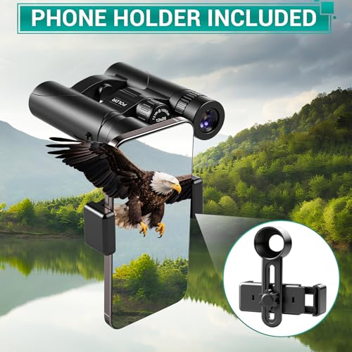 POLDR 12x25 Compact Binoculars for Adults, High Powered Waterproof
