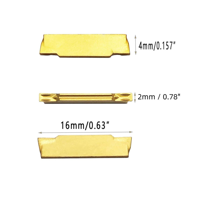 [Australia - AusPower] - 12PCS 1/2” Grooving Tool Holder MGEHR1212-2 with MGMN200 Grooving Insert Cut Off Parting Tools Turning Insert Carbide Insert for Steel Grooving Width 0.78" 1/2" Groovinng holder + MGMN200 