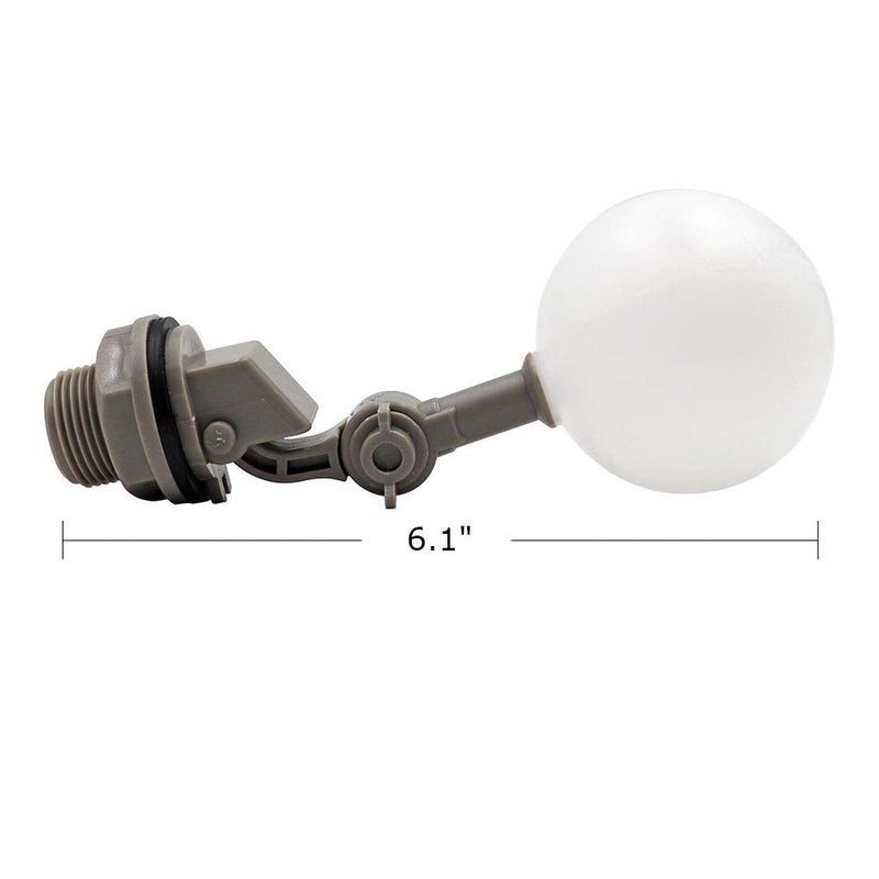 2 Pcs Float Valve 1/2 or 3/4 Water Float Valve with Adjustable Arm Automatic Fill for Livestock Water Tank Fountains (3/4 Inch) (Pack of 2) 3/4 Inch (Pack of 2)
